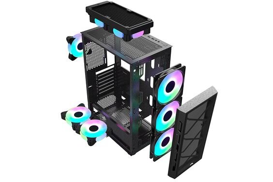 Vỏ case MIK TN10 3FAN RGB - hình 2