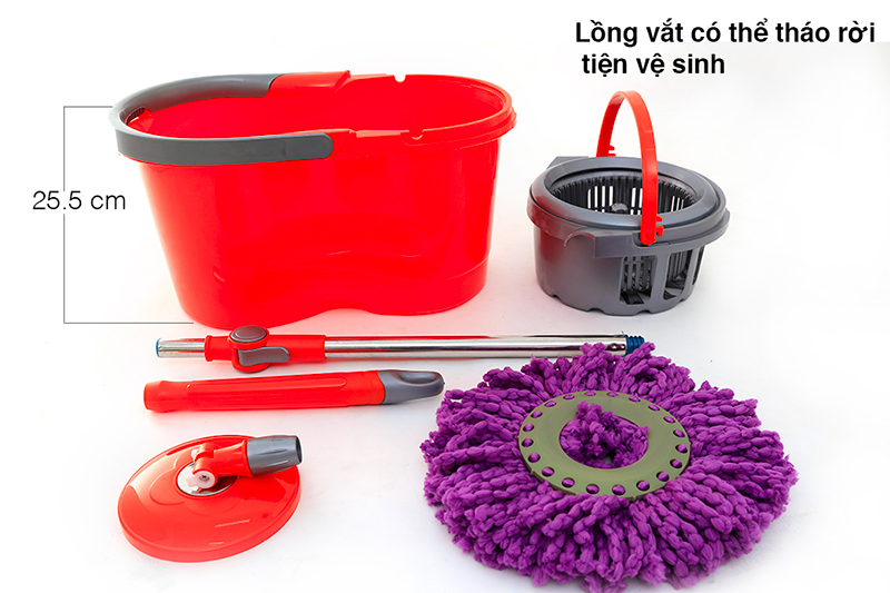 Bộ lau nhà 360 có bánh xe DMX-X4 Bộ lau nhà 360 có bánh xe DMX-X4