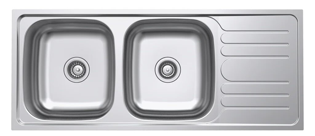 Chậu inox Hafele HS20-SSD2R90 