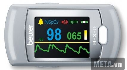 Máy đo nồng độ oxy trong máu SpO2 và nhịp tim Beurer PO80