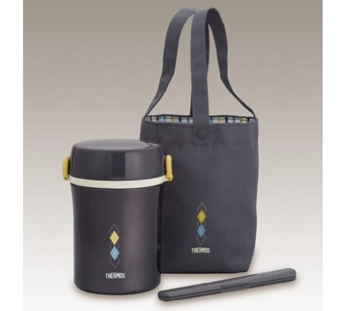 Hộp cơm Thermos JBC-800 kèm túi (xanh đen)