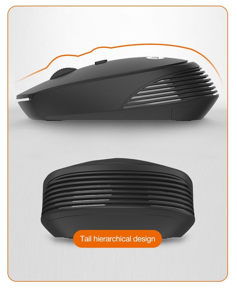 Chuột không dây Lecoo WS202 xám (USB) 2