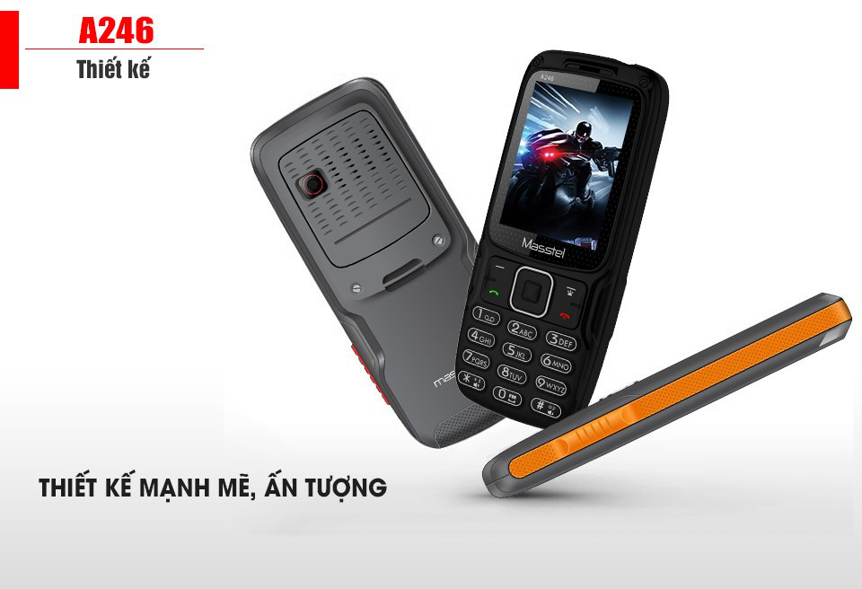 Điện thoại Masstel A246 Black