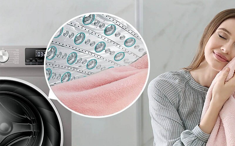 Máy giặt Hisense Inverter 9.5 Kg WFQY9514EVJMT công nghê giặt