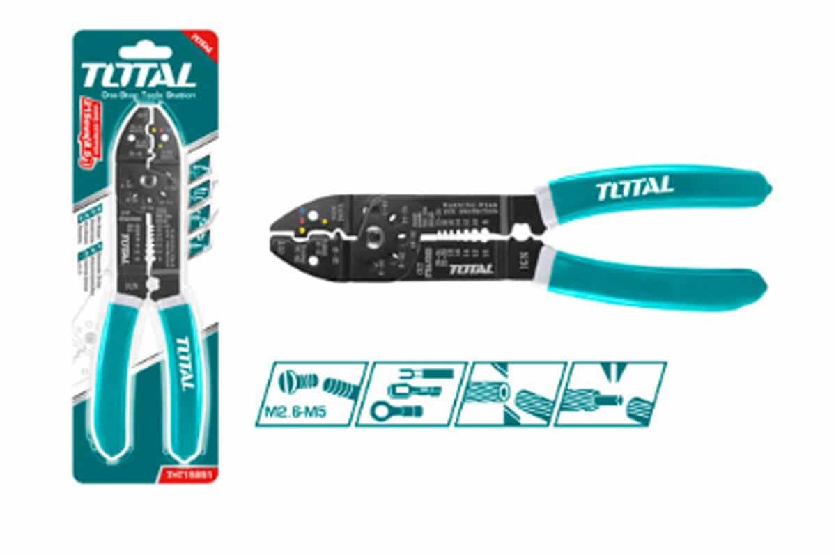 Kềm tuốt dây điện 8.5in Total THT15851