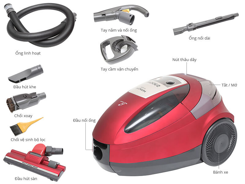 Máy hút bụi Hitachi CV-SU23V 2300 W Máy hút bụi Hitachi CV-SU23V 2300 W