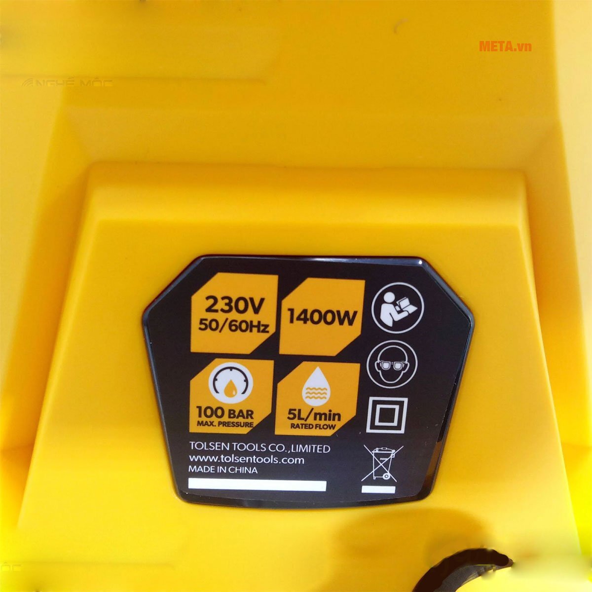 Các thông số của máy rửa xe