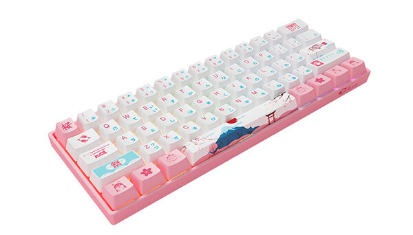 Bàn phím cơ AKKO 3061 World Tour Tokyo R2 RGB Gateron Pink switch