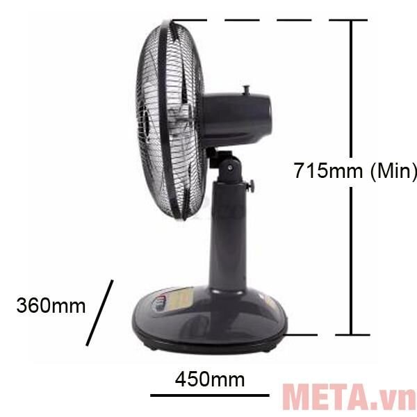 Quạt lửng Vinawind cánh 400 QĐM400-ĐK