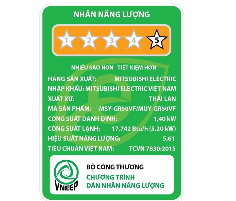 Điều hòa Mitsubishi 18000 BTU 1 chiều Inverter MSY-GR50VF