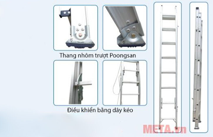 Thang nhôm trượt Poongsan PS-3060-2