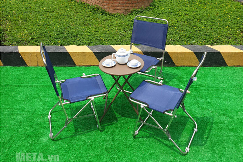 Ghế xếp inox có lưng tựa Thanh Long GXI-L01