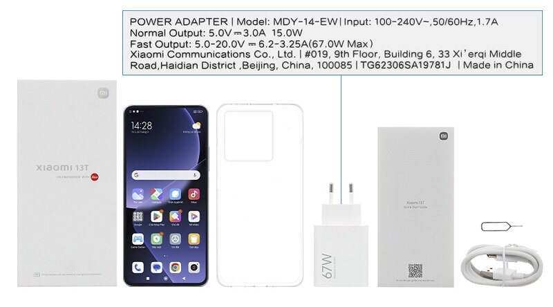 Điện thoại Xiaomi 13T 8GB pin