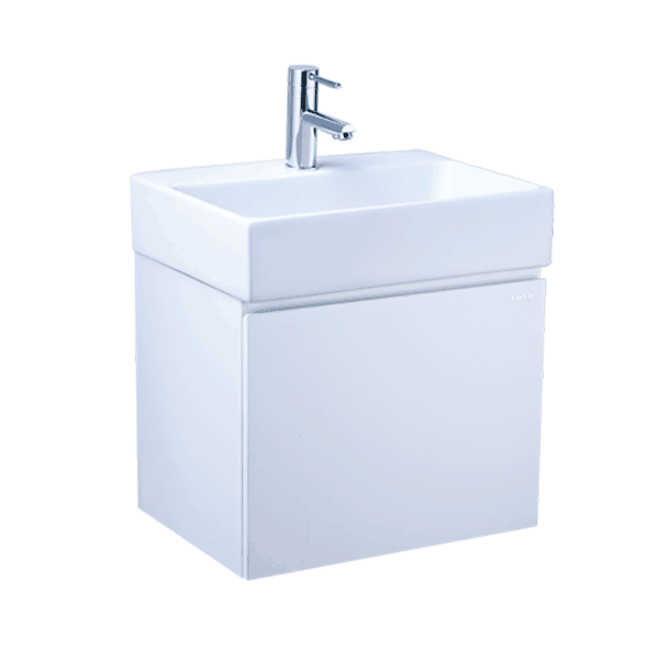 Tủ lavabo treo tường Caesar LF5259+EH05259AV màu trắng