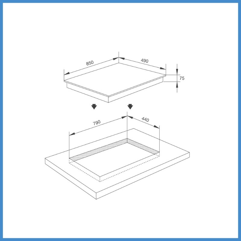Bếp gas âm Malloca AS 9602B