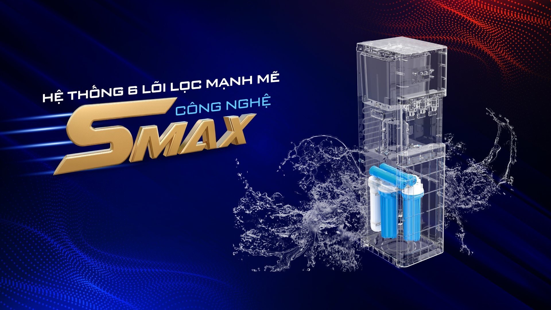 Karofi HCV208RO có 6 lõi lọc công nghệ SMAX