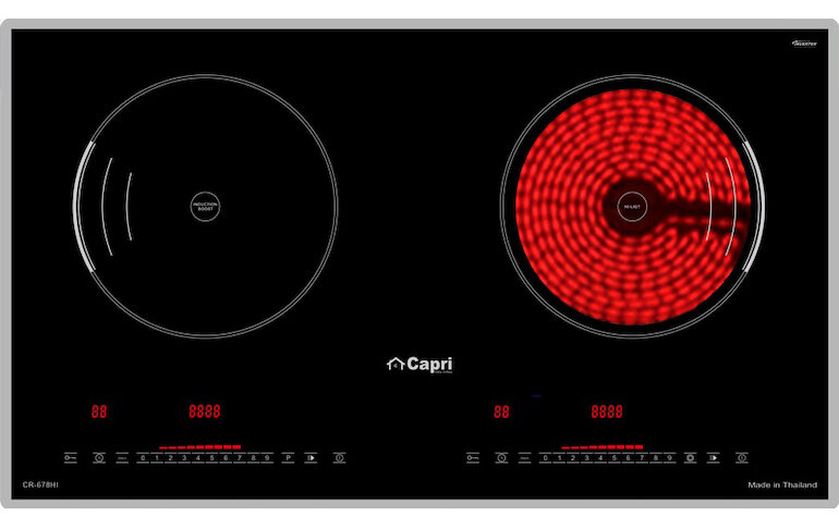 Bếp từ hồng ngoại âm 2 vùng nấu Capri CR-678HI