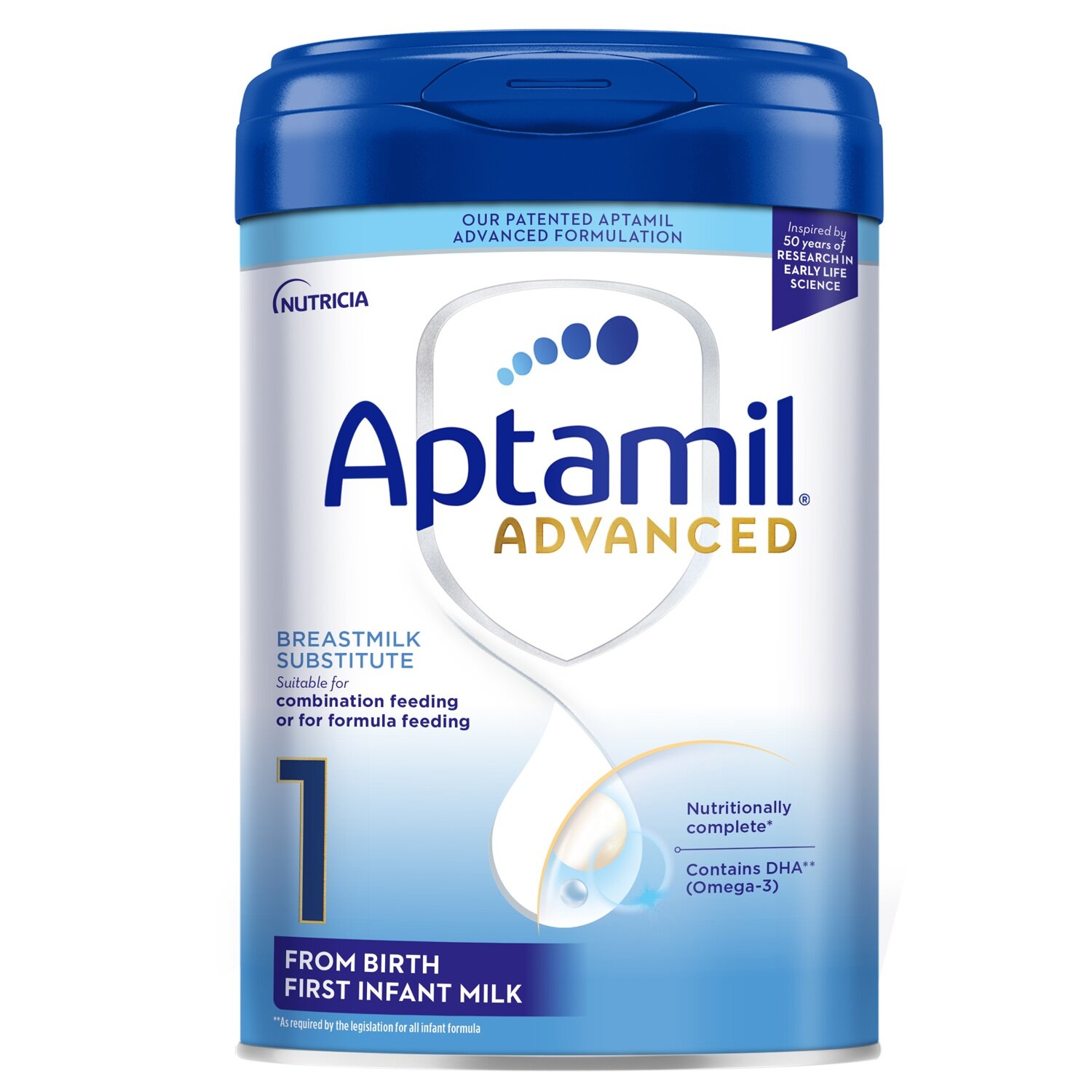 Sữa Aptamil Advanced số 1 800g của Anh cho trẻ từ 0-6 tháng 