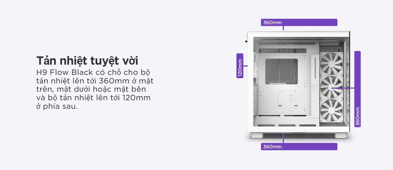 Chỗ lắp GPU rộng rãi
