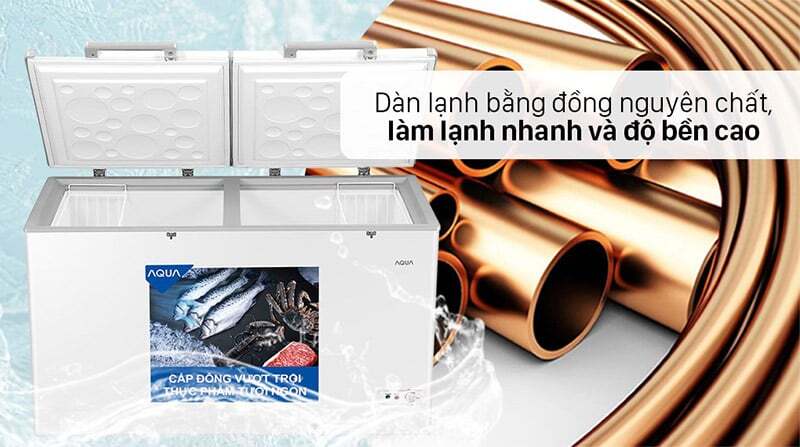 Dàn lạnh bằng đồng Tủ đông AQUA