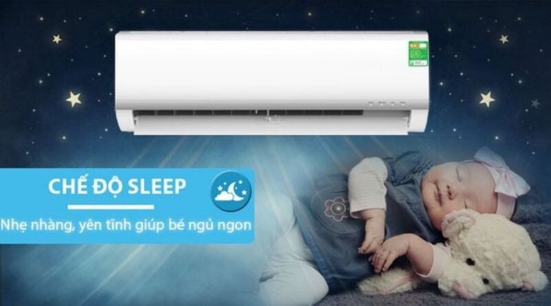 Điều hòa Midea 12000 BTU 1 chiều MSAFB-13CRN8 chế độ sleep