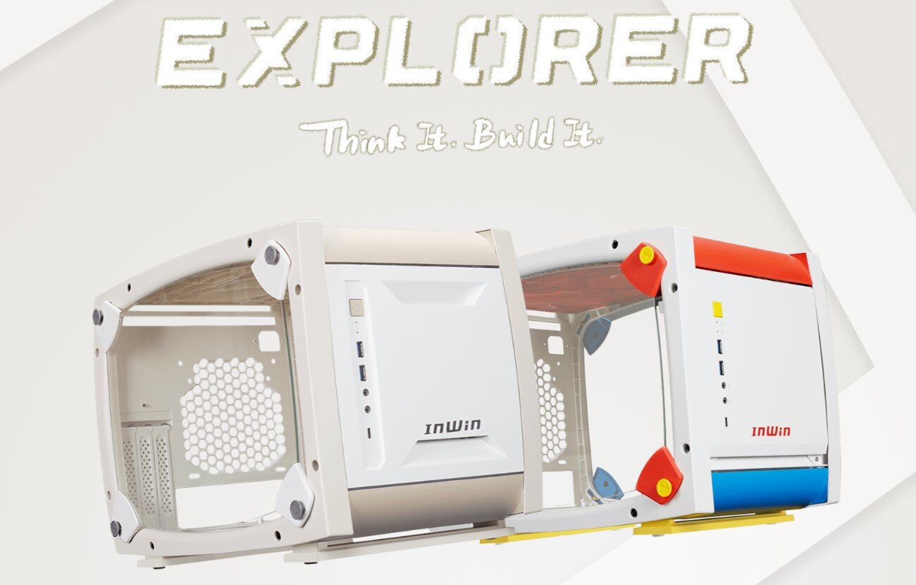 Vỏ Case Inwin Explorer Justice White (Mini Tower/Màu Trắng)