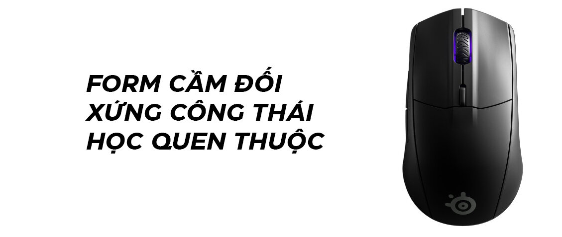 Chuột không dây Steelseries Rival 3 Wireless (USB/Đen) (62521) 8