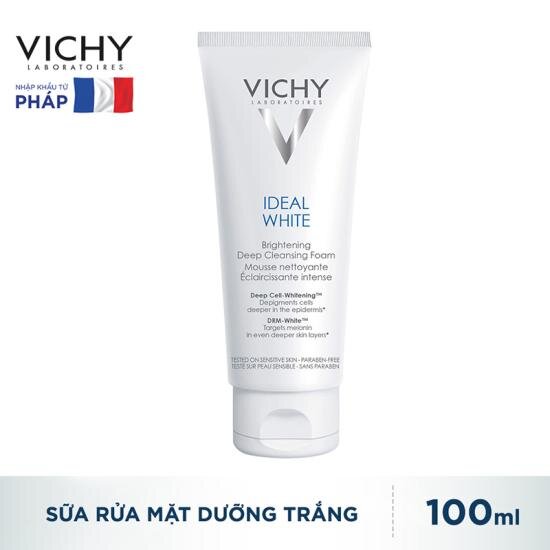 Sữa Rửa Mặt Sáng Da Vichy Ideal White Brightening Deep Cleansing Foam 100ml Sữa Rửa Mặt Sáng Da Vichy Ideal White Brightening Deep Cleansing Foam 100ml