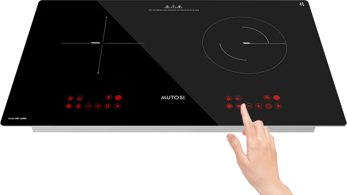 Bếp từ - Hồng ngoại Mutosi MIF-1236K điều khiển cảm ứng