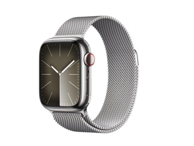 Đồng hồ thông minh Apple Watch S9 LTE 45mm viền thép không gỉ dây thép