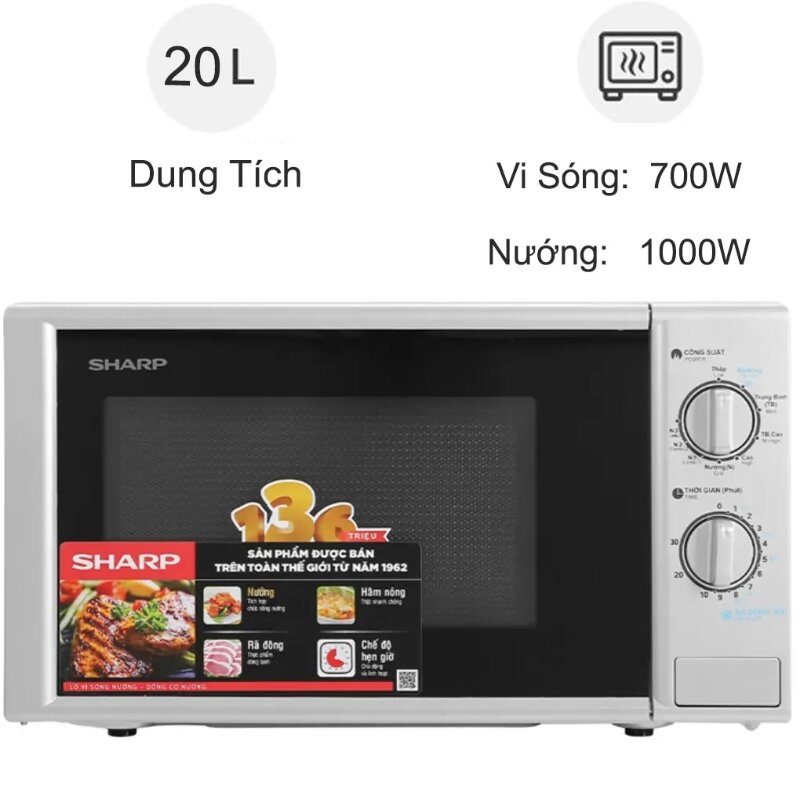 Lò vi sóng Sharp R-G228VN-SL