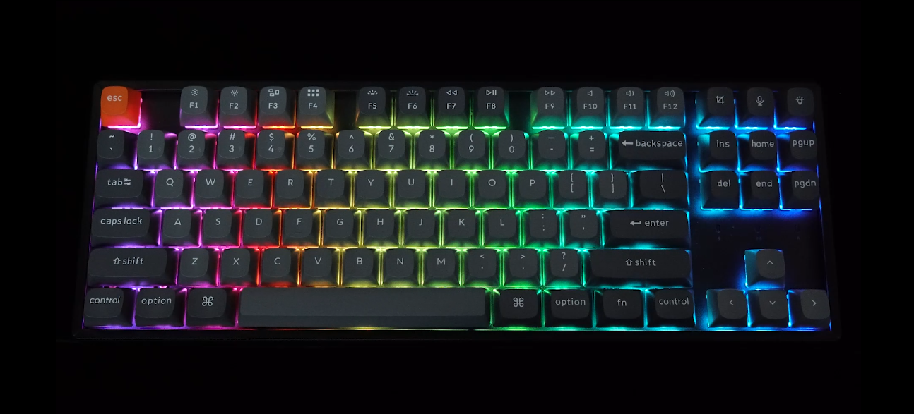 Bàn phím Keychron K8M-B4 K8 Max RGB Backlight Banana Switch - Black 9