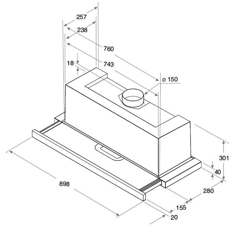 Máy hút mùi Ariston AH90CMIX