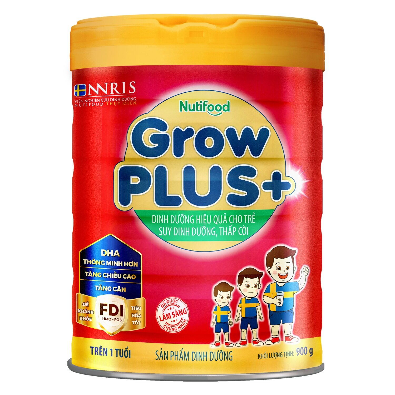 Sữa Grow Plus đỏ 900g hỗ trợ quá trình phát triển và tăng trưởng của trẻ 