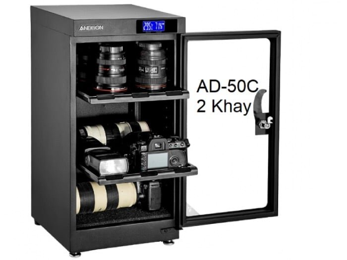 Tủ Andbon AD-50C có dung tích là 50 lít với hệ thống 2 hoặc 3 khay