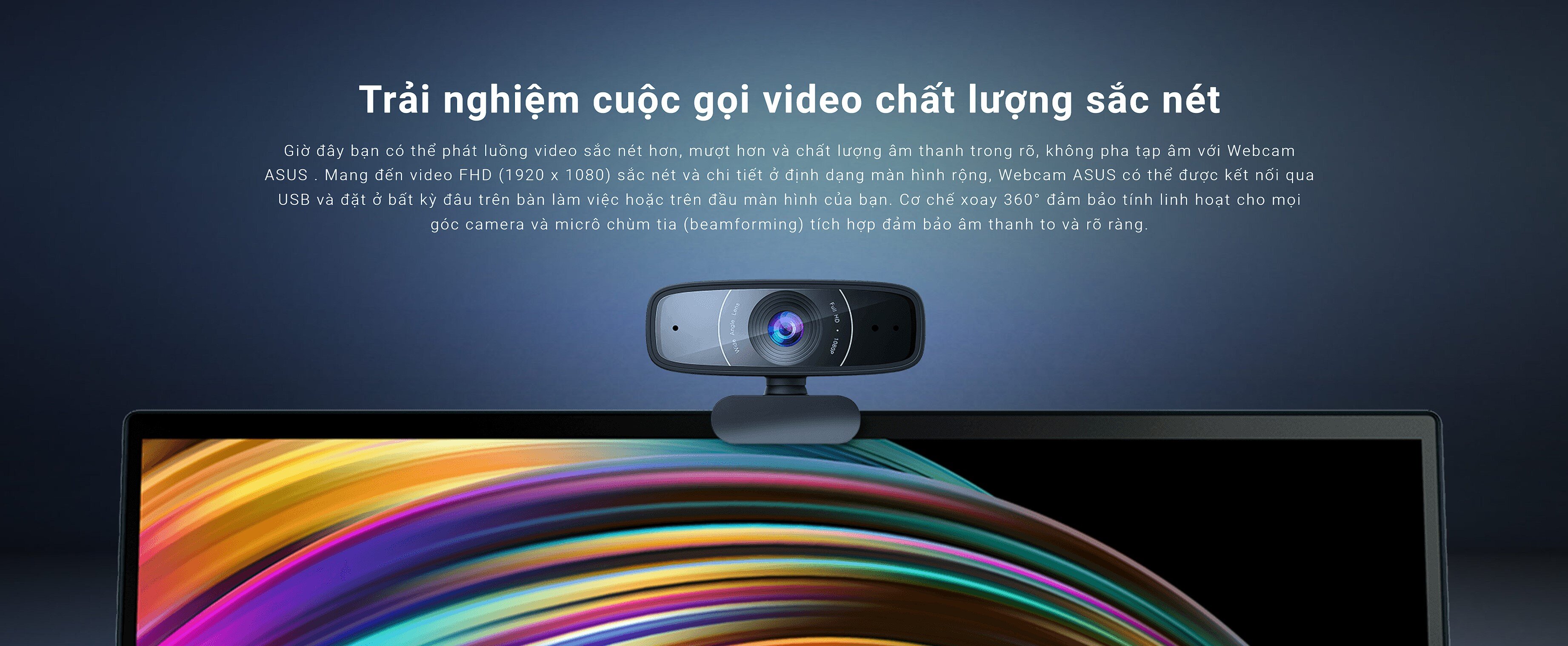 Webcam Asus C3 Full HD 1080P