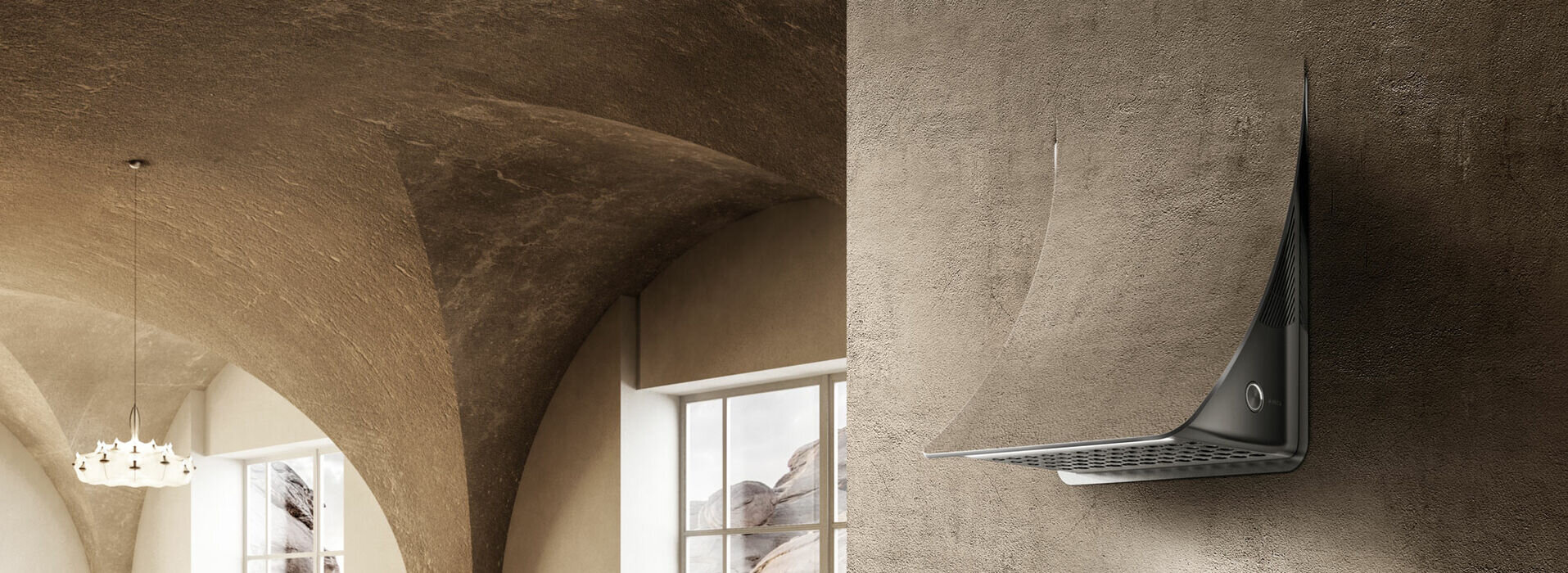 Máy hút mùi áp tường có thể tùy biến bề mặt ELICA NUAGE