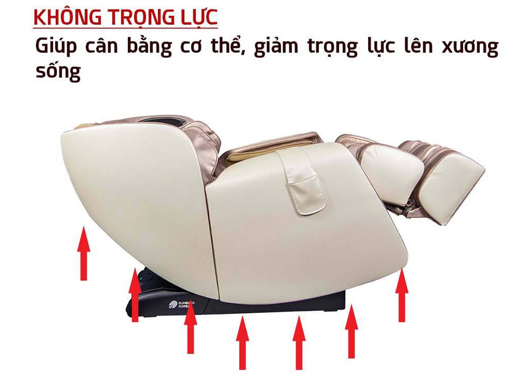 Ghế massage Buheung MK-6500 (màu hồng)