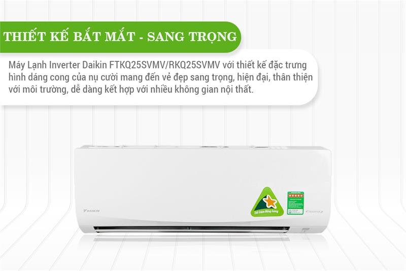 Điều hòa Daikin 1 chiều inverter FTKM25SVMV- 9000BTU