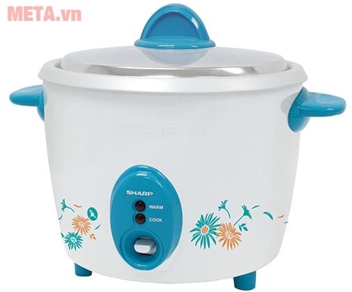 Hình ảnh nồi cơm điện nắp rời Sharp KSH-206V (KSH-D06V) màu xanh nhạt