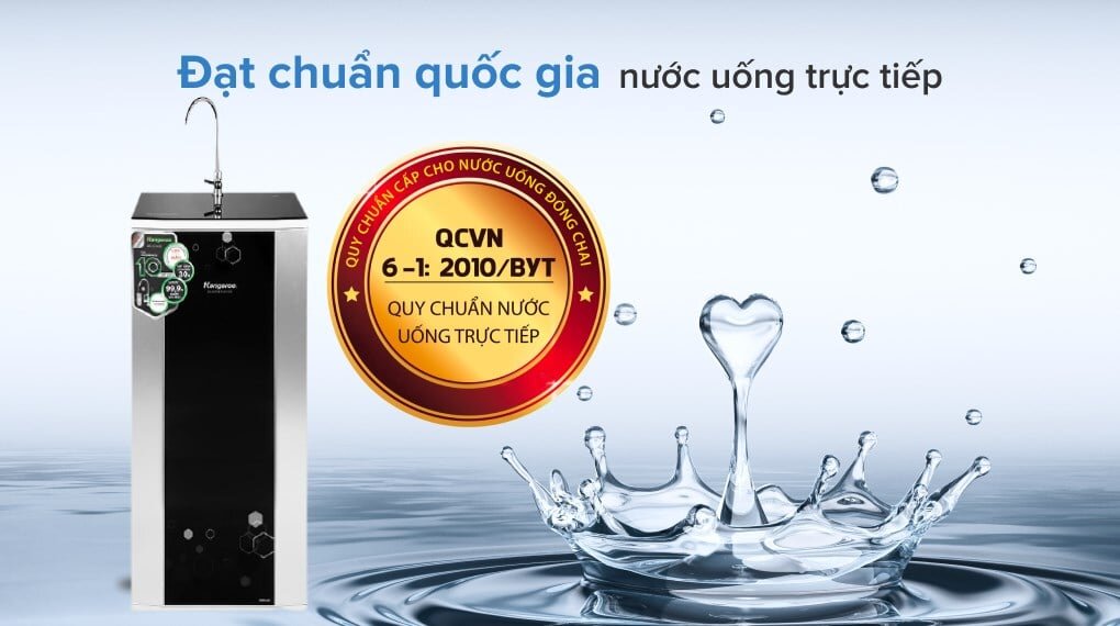 Máy lọc nước Kangaroo KG3500AVTU cho ra nguồn nước uống trực tiếp 