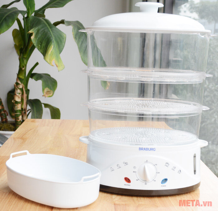 Nồi hấp 3 tầng Braburg