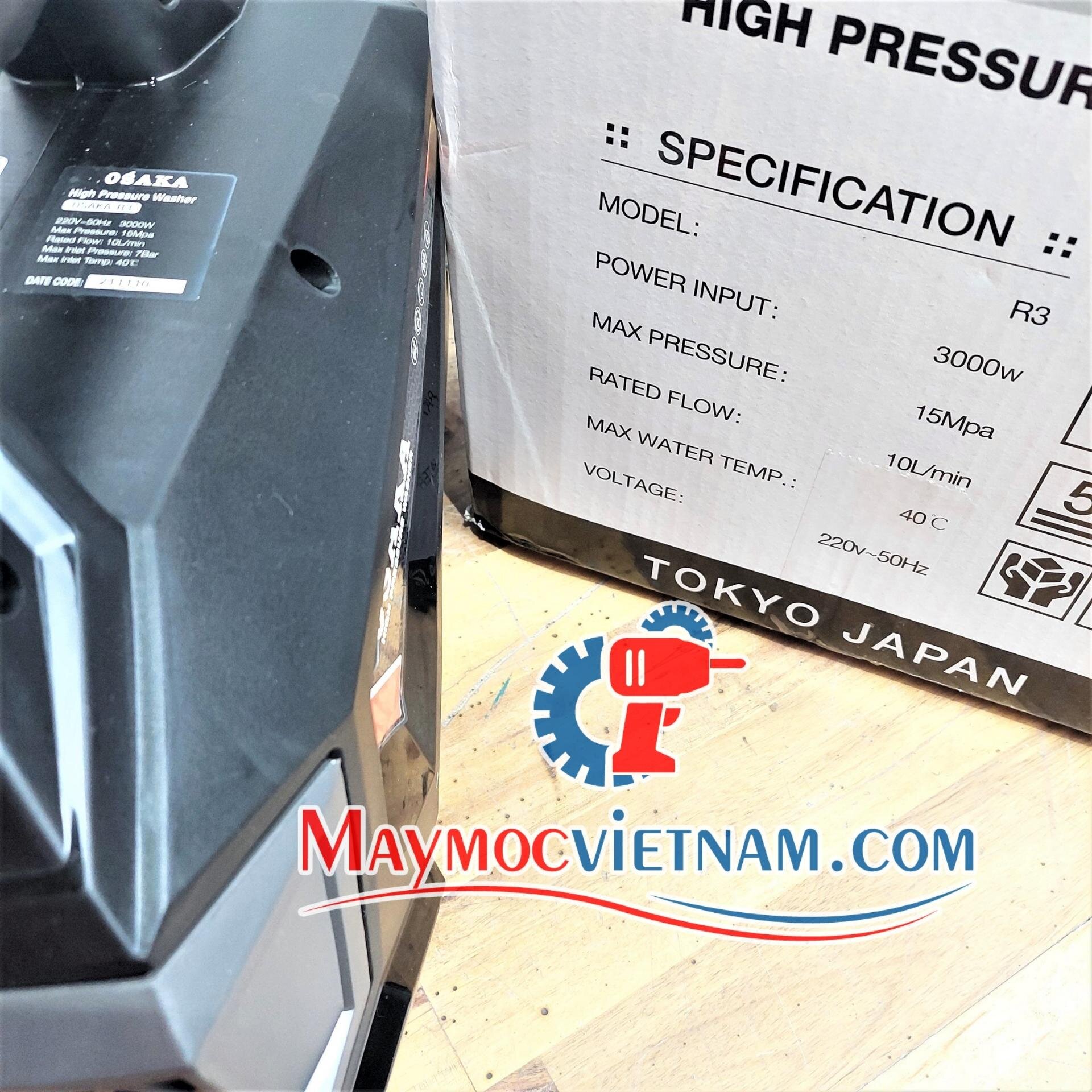 Máy Rửa Xe Chỉnh Áp Osaka R3 3000W