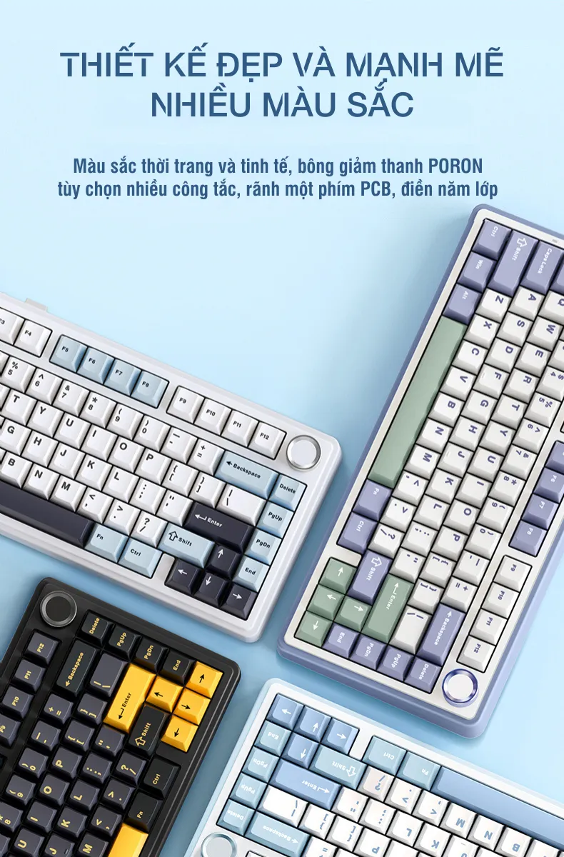 Bàn phím cơ gaming AULA F75/F75 Pro 3