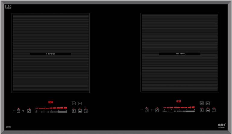 Bếp từ Lorca LCI-806D được trang bị bảng điều khiển cảm ứng dạng trượt Slider