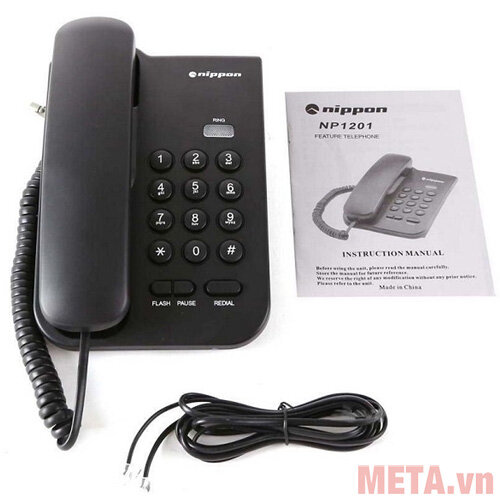 Điện thoại bàn cố định Nippon NP-1201 Điện thoại bàn cố định Nippon NP-1201