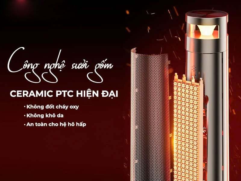 Máy sưởi gốm Nagakawa NEH8389 Máy sưởi gốm Nagakawa NEH8389