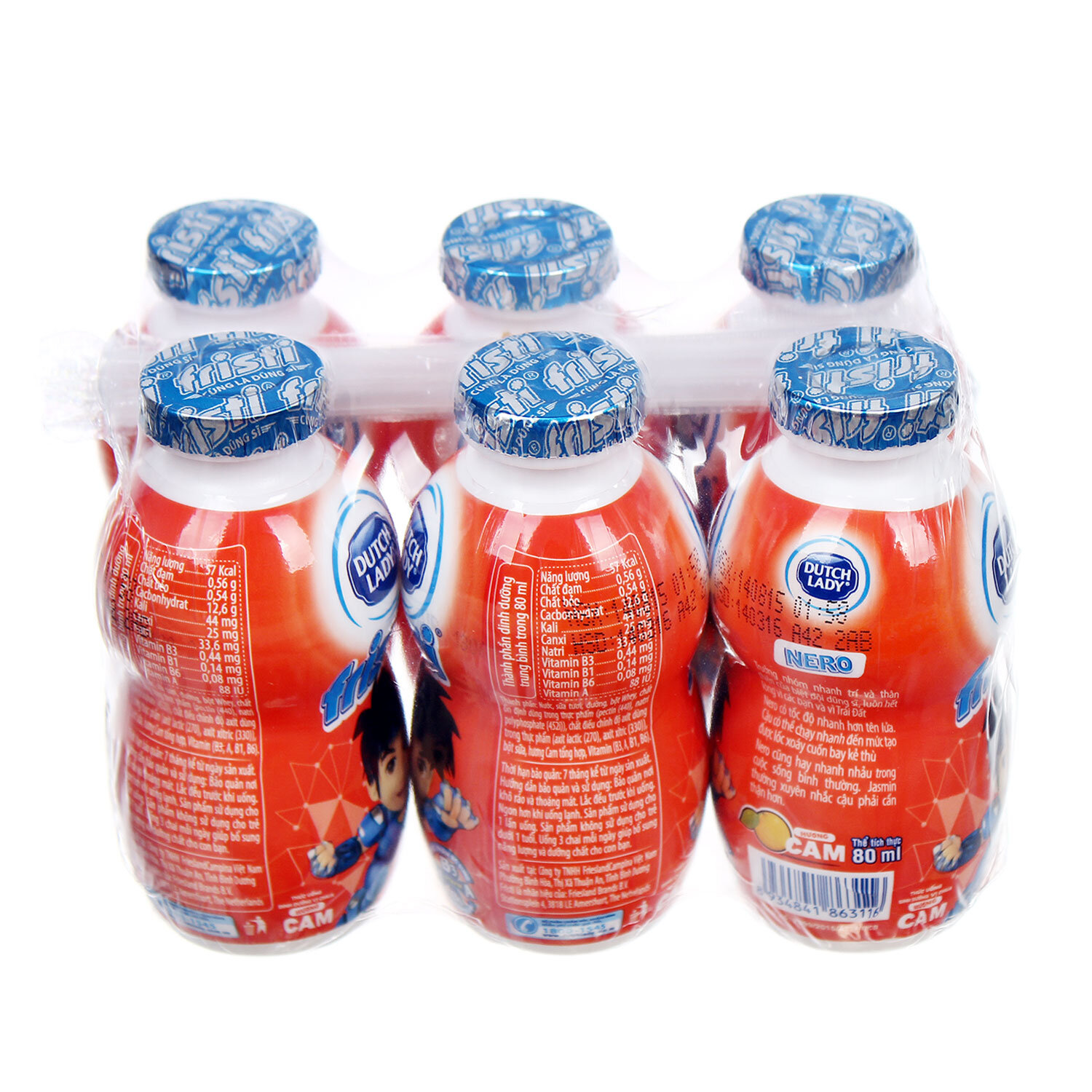 Sữa tươi Fristi vị cam 80ml  Sữa tươi Fristi vị cam 80ml
