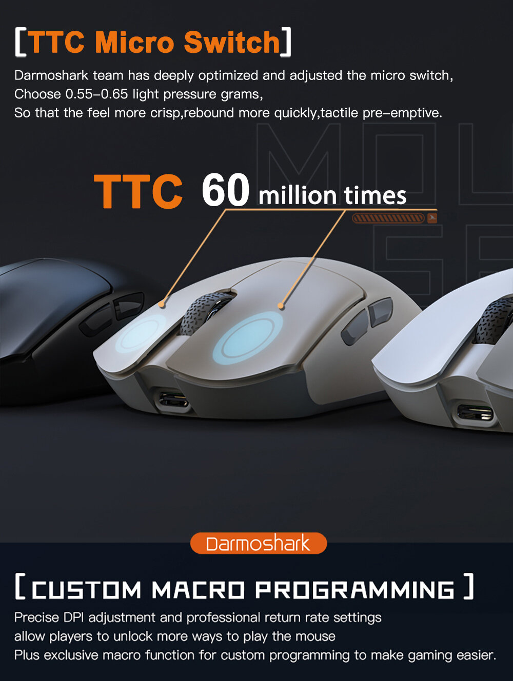 Chuột không dây Darmoshark M3 8