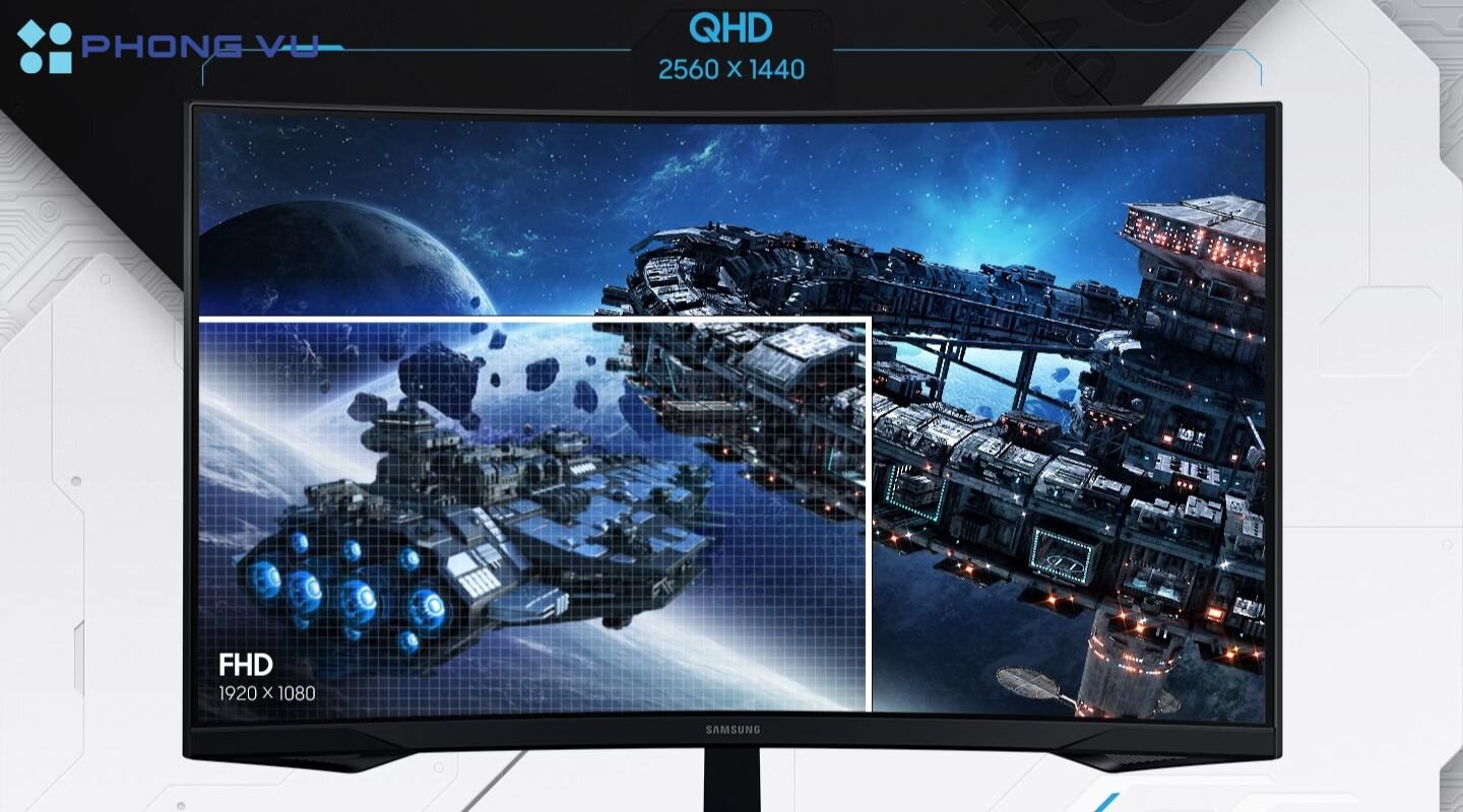 Tần số quét 165Hz khiến LS32CG552EEXXV Samsung Odyssey G5 cho hình ảnh mượt mà hơn